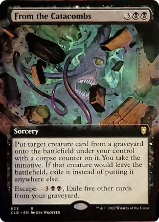 From the Catacombs (Extended Art) [Commander Legends: Battle for Baldur's Gate] | Boutique FDB TCG