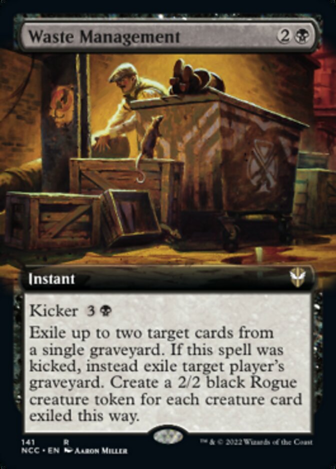 Waste Management (Extended Art) [Streets of New Capenna Commander] | Boutique FDB TCG