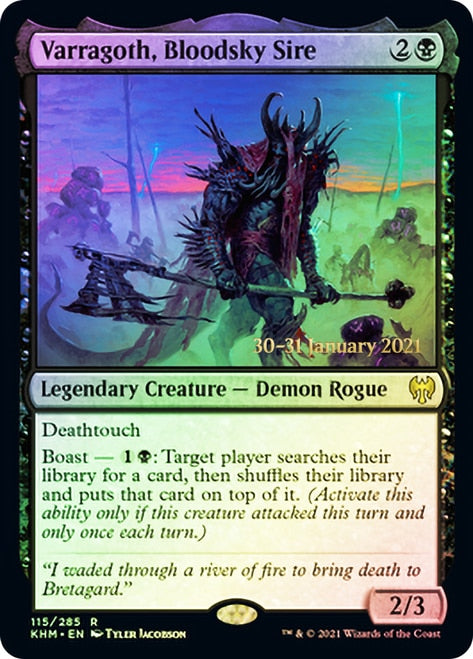 Varragoth, Bloodsky Sire [Kaldheim Prerelease Promos] | Boutique FDB TCG