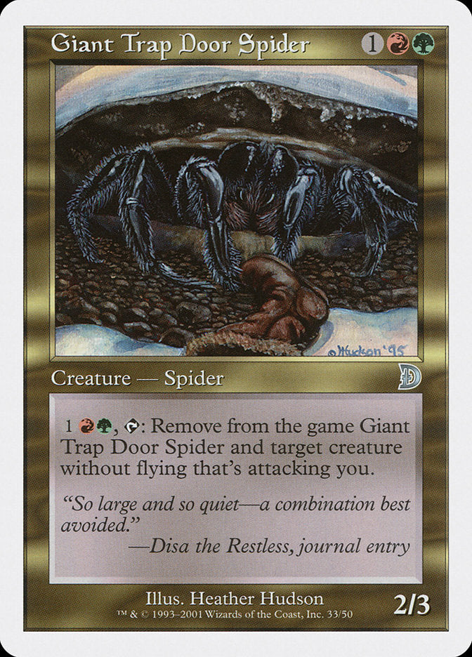 Giant Trap Door Spider [Deckmasters] | Boutique FDB TCG