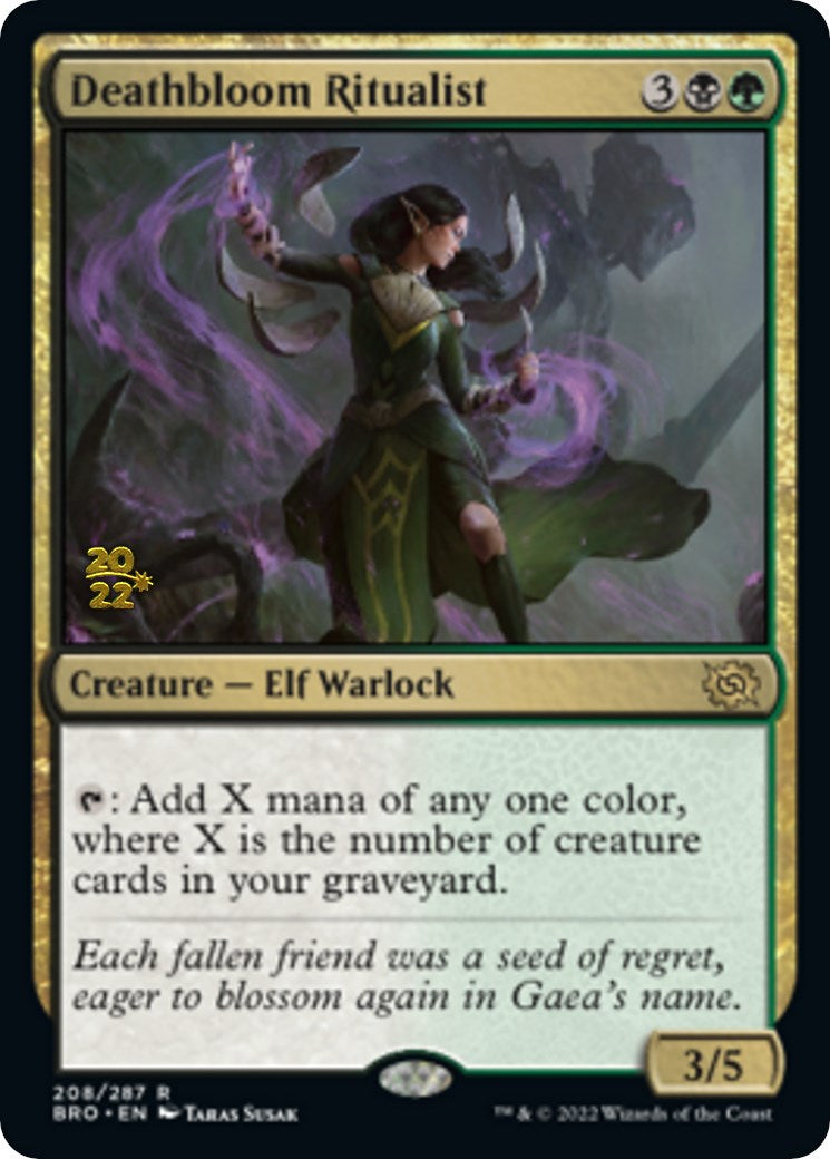 Deathbloom Ritualist [The Brothers' War Prerelease Promos] | Boutique FDB TCG