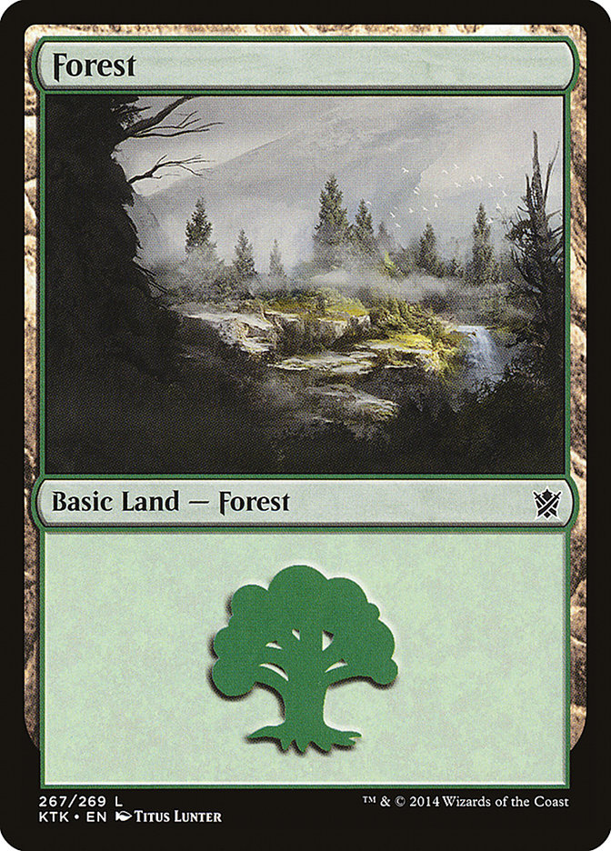 Forest (267) [Khans of Tarkir] | Boutique FDB TCG