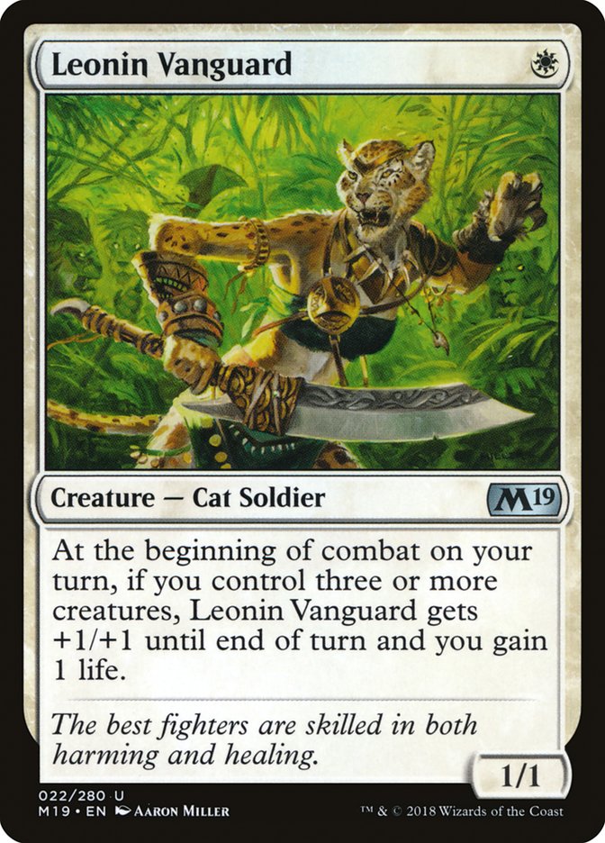 Leonin Vanguard [Core Set 2019] | Boutique FDB TCG