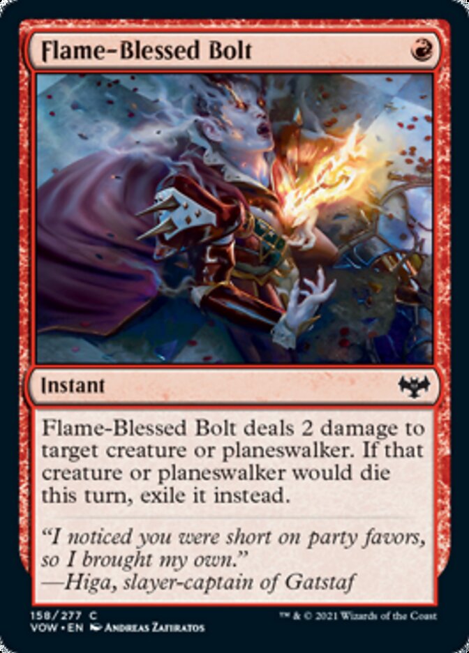 Flame-Blessed Bolt [Innistrad: Crimson Vow] | Boutique FDB TCG