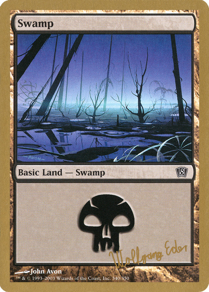 Swamp (we340) (Wolfgang Eder) [World Championship Decks 2003] | Boutique FDB TCG