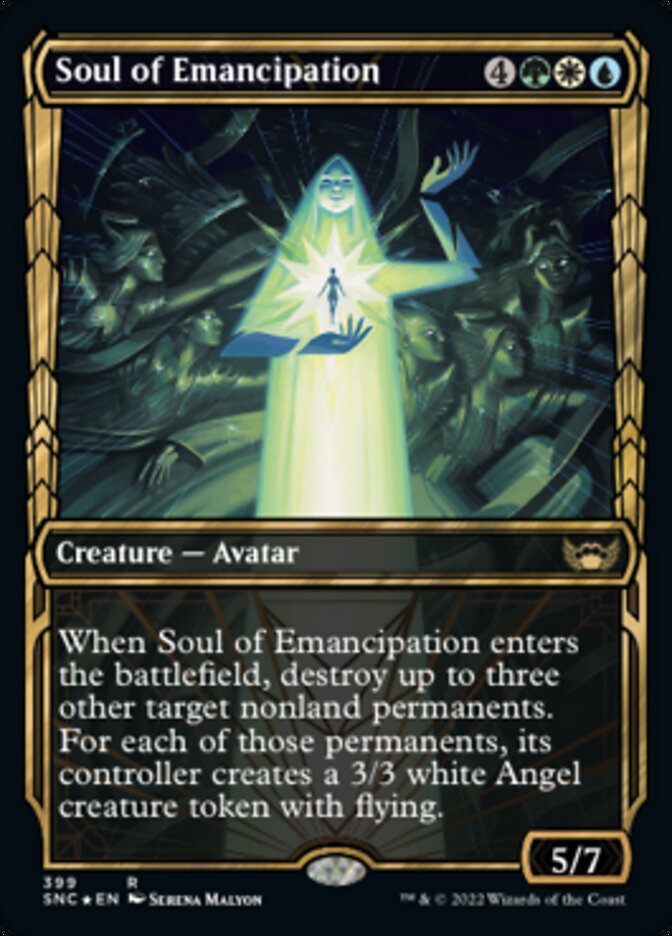 Soul of Emancipation (Showcase Golden Age Gilded Foil) [Streets of New Capenna] | Boutique FDB TCG