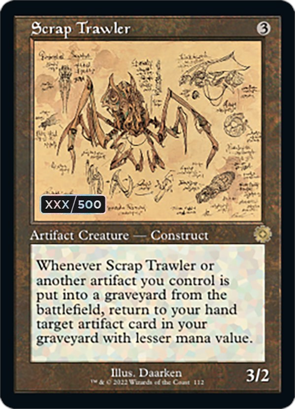 Scrap Trawler (Retro Schematic) (Serialized) [The Brothers' War Retro Artifacts] | Boutique FDB TCG