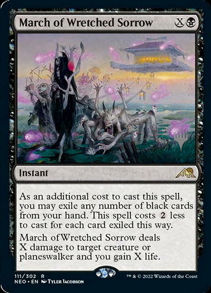 March of Wretched Sorrow (Promo Pack) [Kamigawa: Neon Dynasty Promos] | Boutique FDB TCG