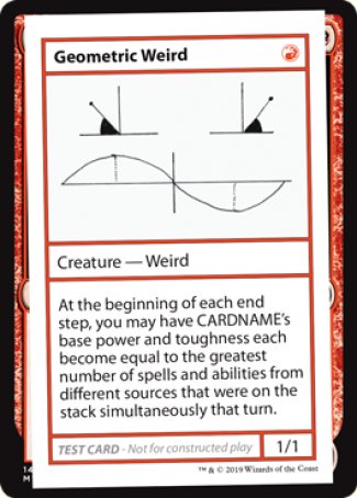 Geometric Weird (2021 Edition) [Mystery Booster Playtest Cards] | Boutique FDB TCG