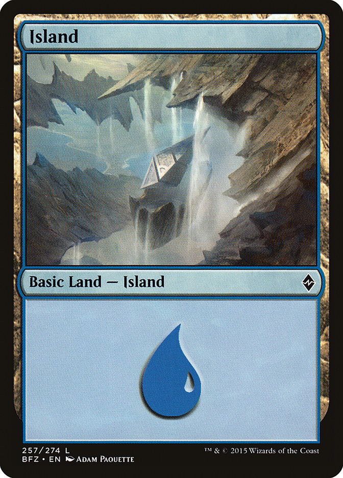 Island (257a) [Battle for Zendikar] | Boutique FDB TCG