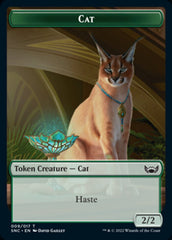 Cat // Wizard Double-Sided Token [Streets of New Capenna Tokens] | Boutique FDB TCG