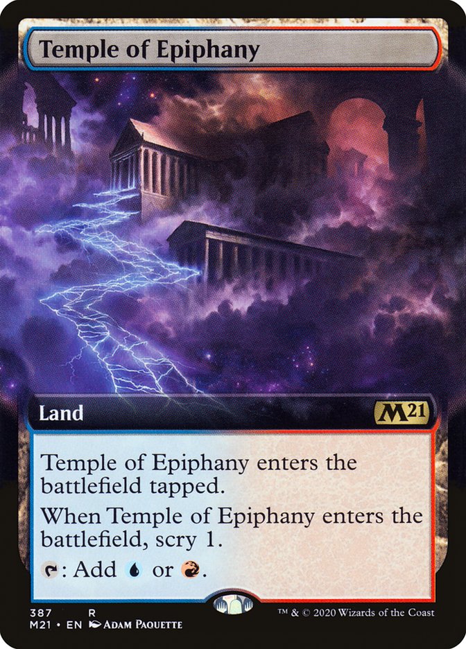 Temple of Epiphany (Extended Art) [Core Set 2021] | Boutique FDB TCG