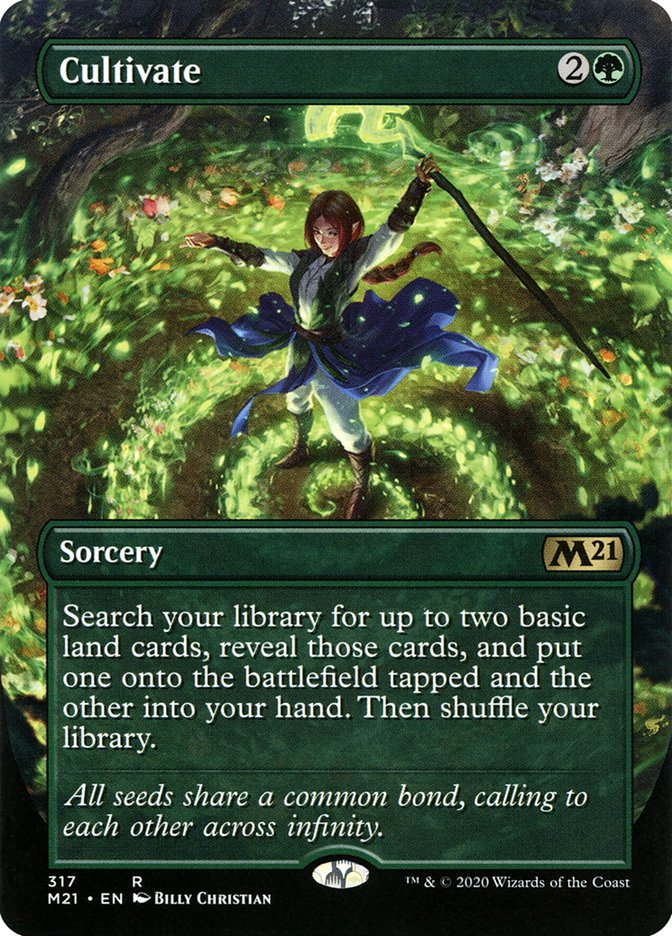 Cultivate (Borderless Alternate Art) [Core Set 2021] | Boutique FDB TCG