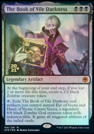 The Book of Vile Darkness [Dungeons & Dragons: Adventures in the Forgotten Realms Prerelease Promos] | Boutique FDB TCG