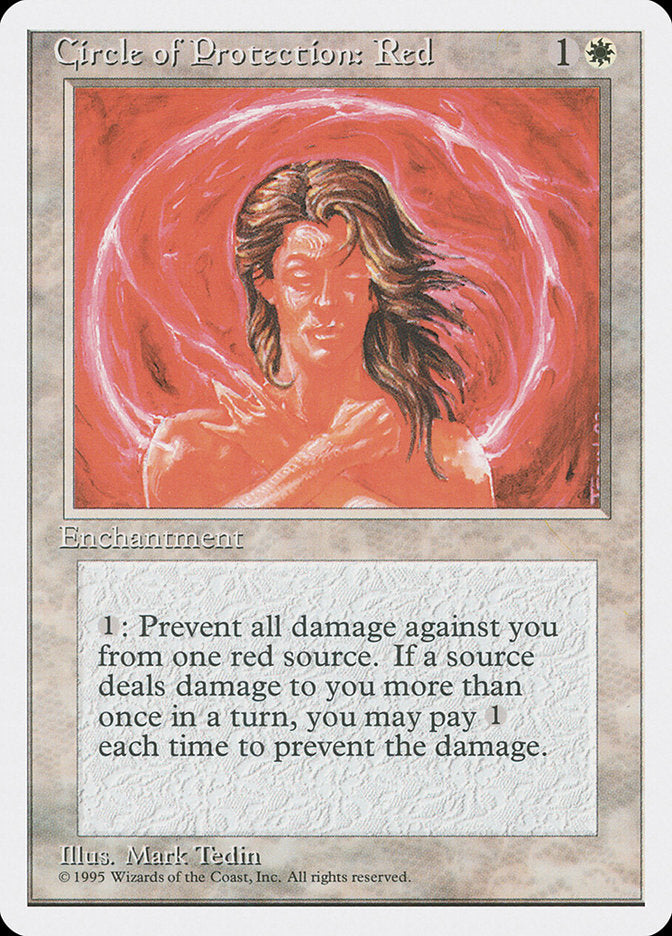 Circle of Protection: Red [Fourth Edition] | Boutique FDB TCG