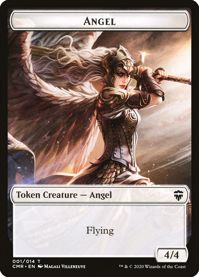 Angel // Horror Double-Sided Token [Commander Legends Tokens] | Boutique FDB TCG