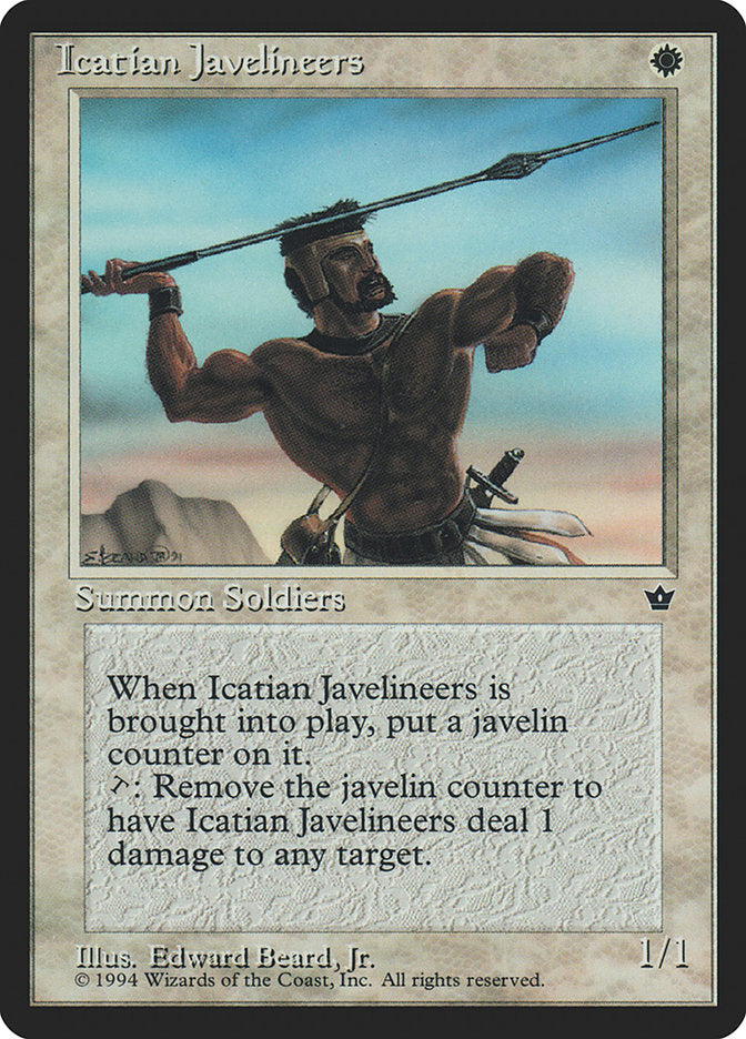 Icatian Javelineers (Edward P. Beard, Jr.) [Fallen Empires] | Boutique FDB TCG