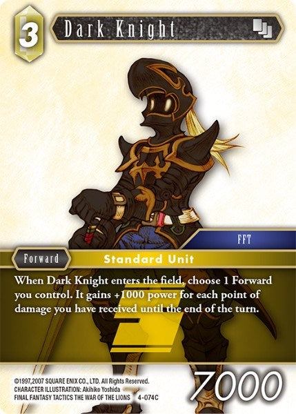 Dark Knight [Opus IV] | Boutique FDB TCG