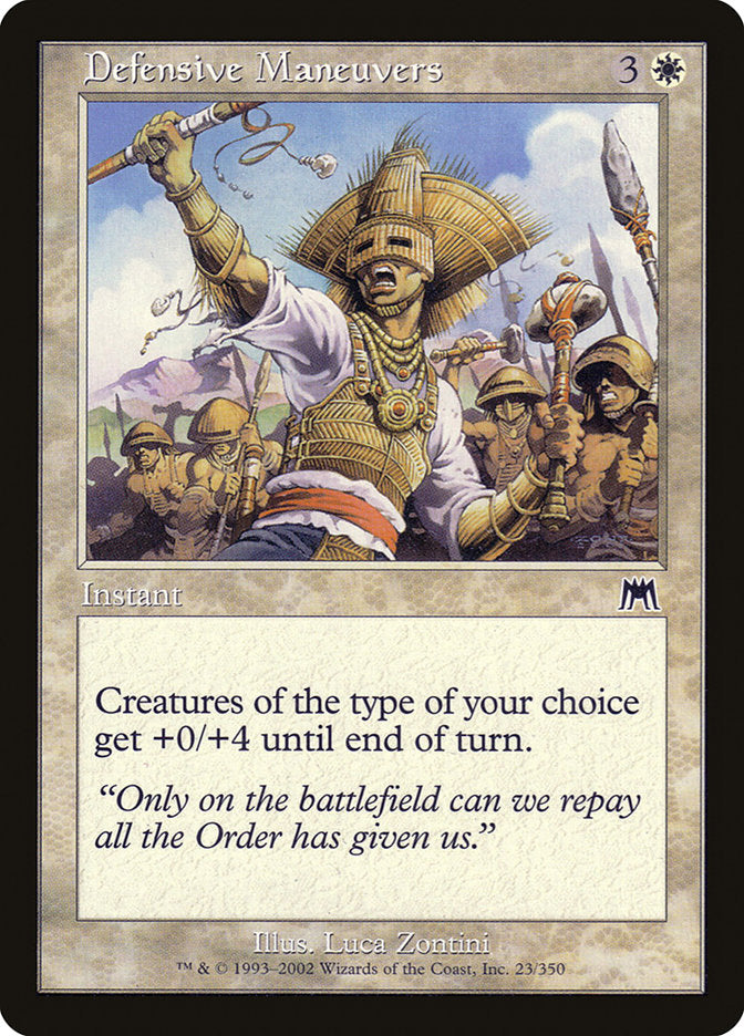 Defensive Maneuvers [Onslaught] | Boutique FDB TCG