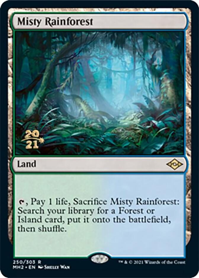 Misty Rainforest [Modern Horizons 2 Prerelease Promos] | Boutique FDB TCG