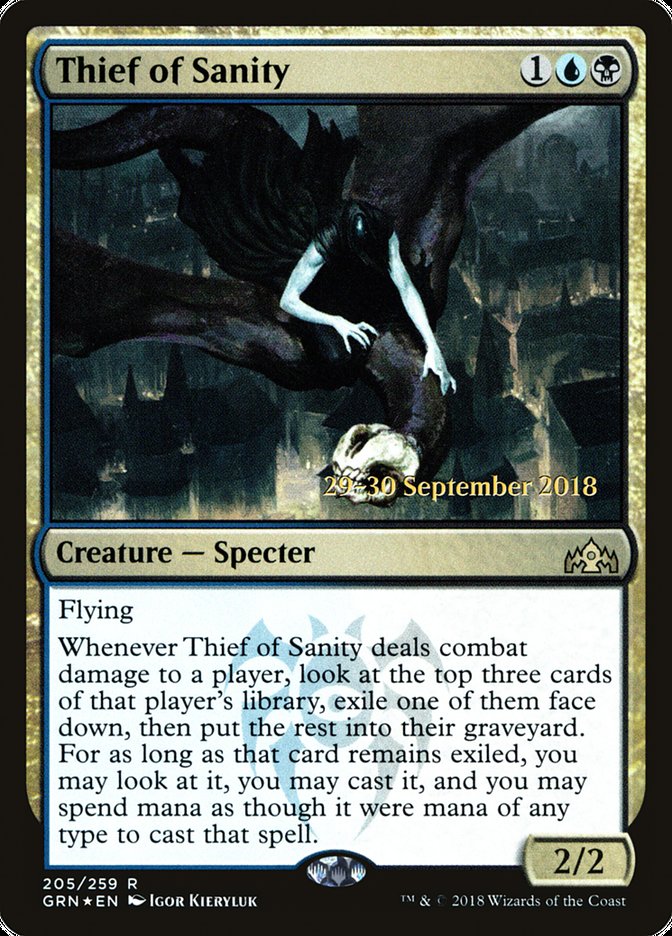 Thief of Sanity [Guilds of Ravnica Prerelease Promos] | Boutique FDB TCG