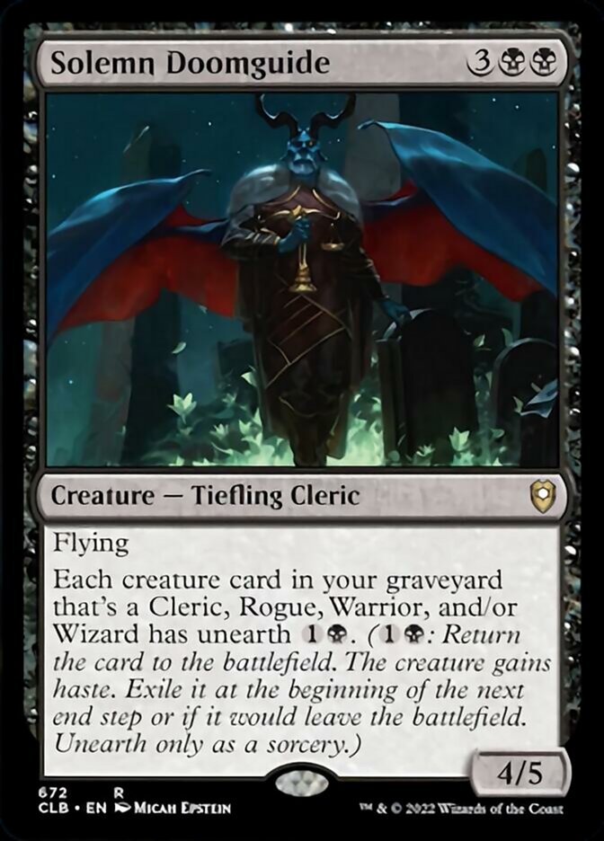 Solemn Doomguide [Commander Legends: Battle for Baldur's Gate] | Boutique FDB TCG
