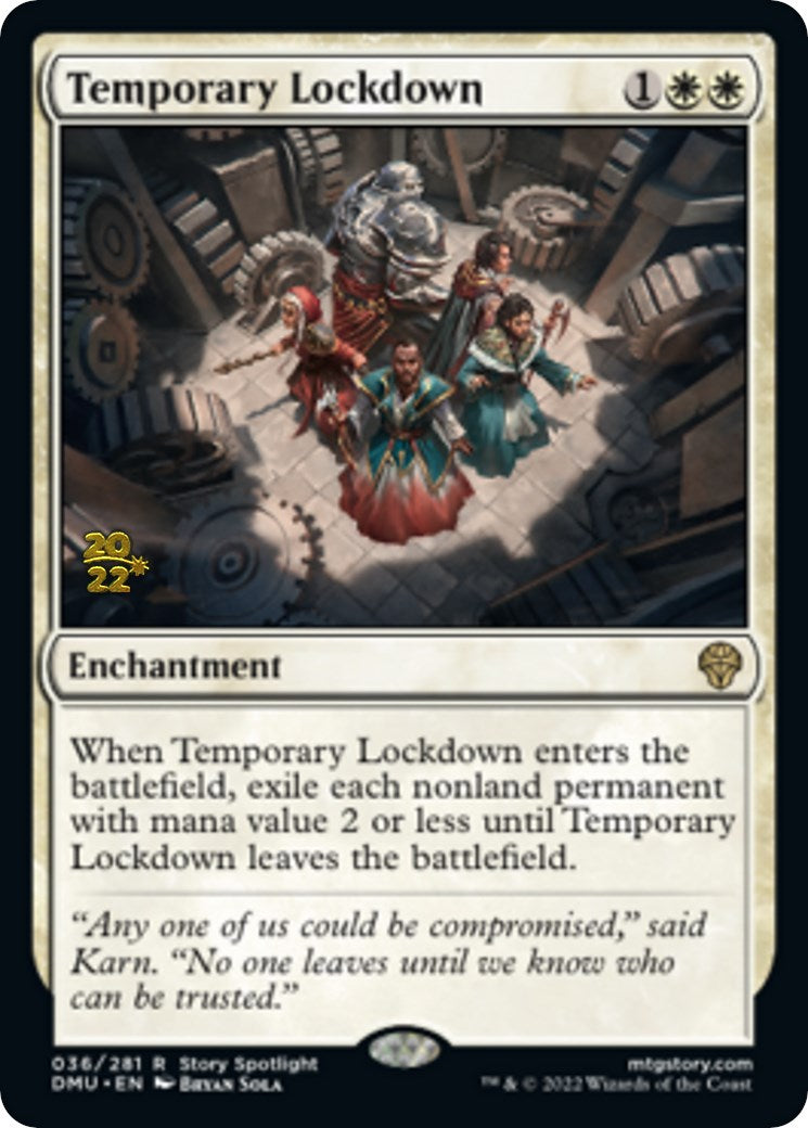 Temporary Lockdown [Dominaria United Prerelease Promos] | Boutique FDB TCG