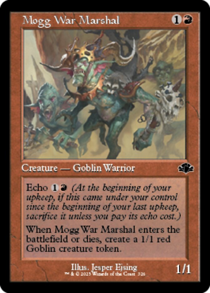 Mogg War Marshal (Retro) [Dominaria Remastered] | Boutique FDB TCG