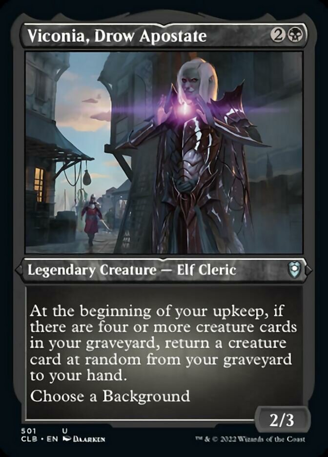 Viconia, Drow Apostate (Foil Etched) [Commander Legends: Battle for Baldur's Gate] | Boutique FDB TCG