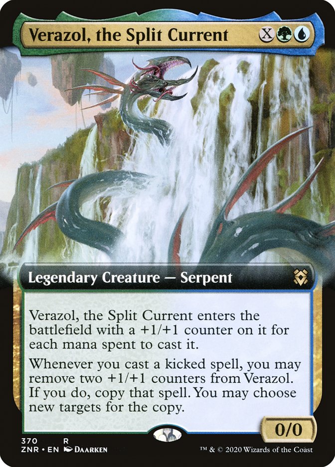 Verazol, the Split Current (Extended Art) [Zendikar Rising] | Boutique FDB TCG