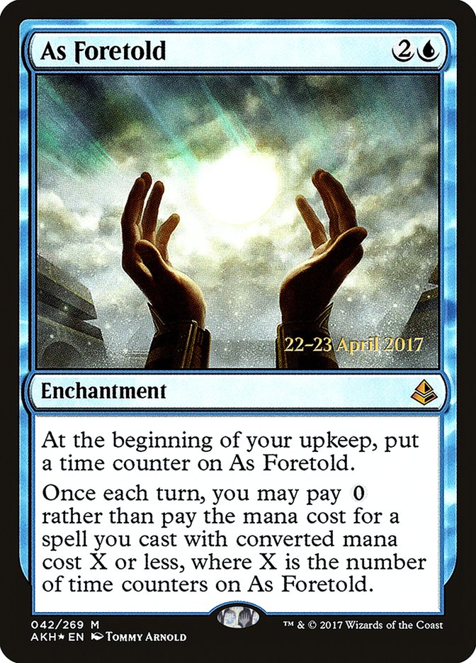 As Foretold [Amonkhet Prerelease Promos] | Boutique FDB TCG