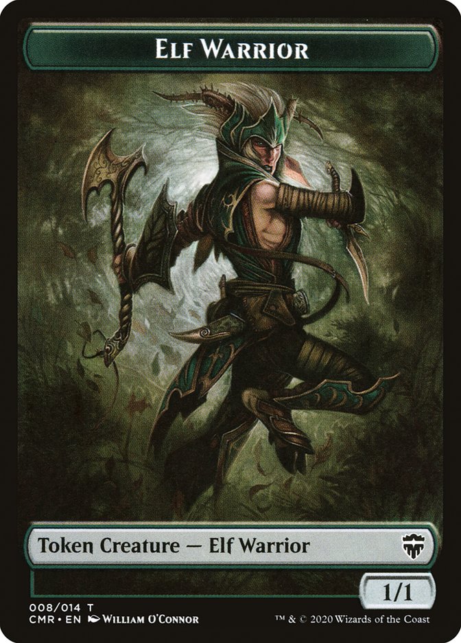 Angel // Elf Warrior Double-Sided Token [Commander Legends Tokens] | Boutique FDB TCG