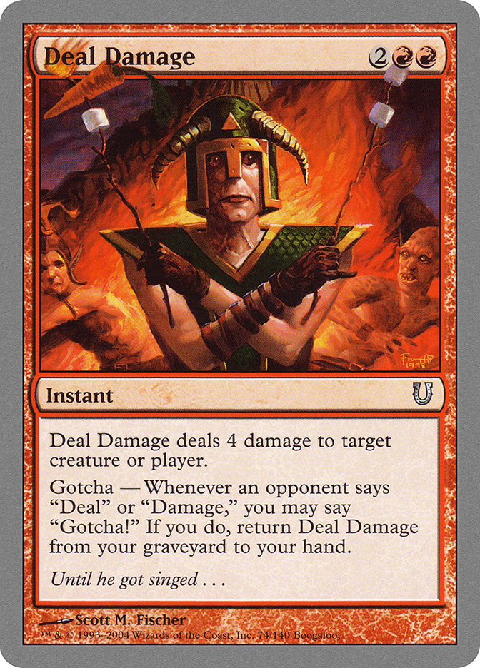 Deal Damage [Unhinged] | Boutique FDB TCG