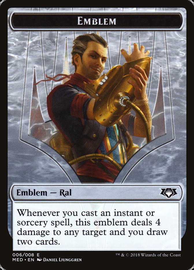 Ral, Izzet Viceroy Emblem [Mythic Edition Tokens] | Boutique FDB TCG