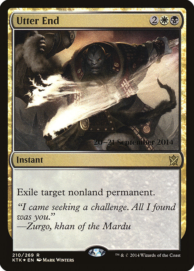 Utter End [Khans of Tarkir Prerelease Promos] | Boutique FDB TCG