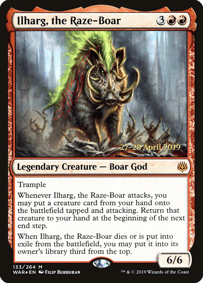 Ilharg, the Raze-Boar [War of the Spark Prerelease Promos] | Boutique FDB TCG