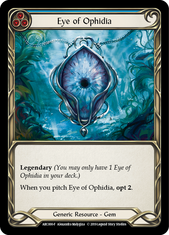 Eye of Ophidia [ARC000-F] (Arcane Rising)  1st Edition Cold Foil | Boutique FDB TCG