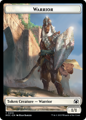 Warrior // Elspeth, Sun's Champion Emblem Double-Sided Token [March of the Machine Commander Tokens] | Boutique FDB TCG