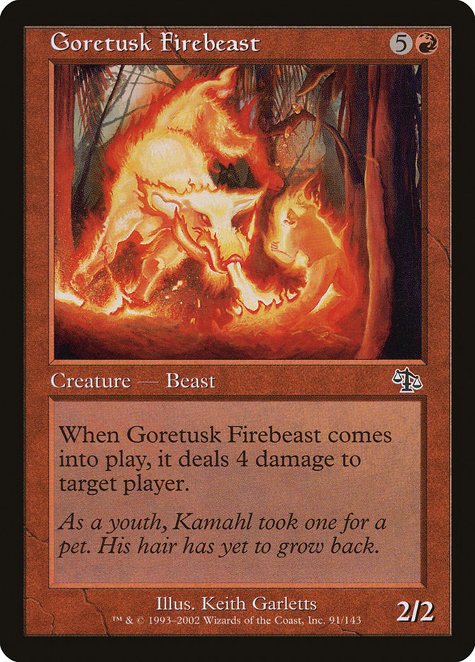 Goretusk Firebeast [Judgment] | Boutique FDB TCG