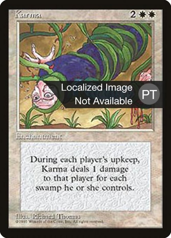 Karma [Fourth Edition (Foreign Black Border)] | Boutique FDB TCG