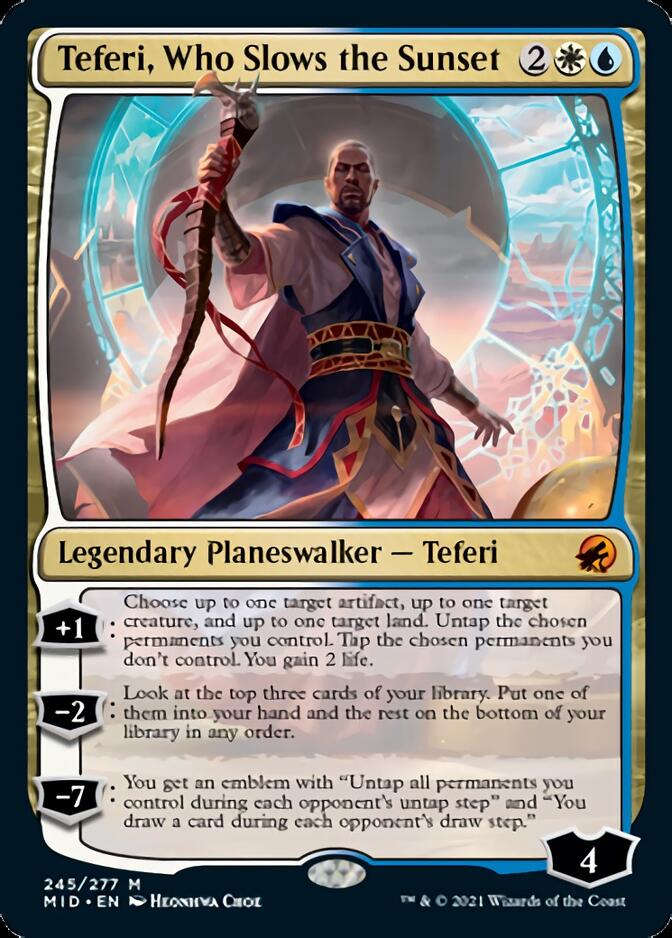 Teferi, Who Slows the Sunset [Innistrad: Midnight Hunt] | Boutique FDB TCG