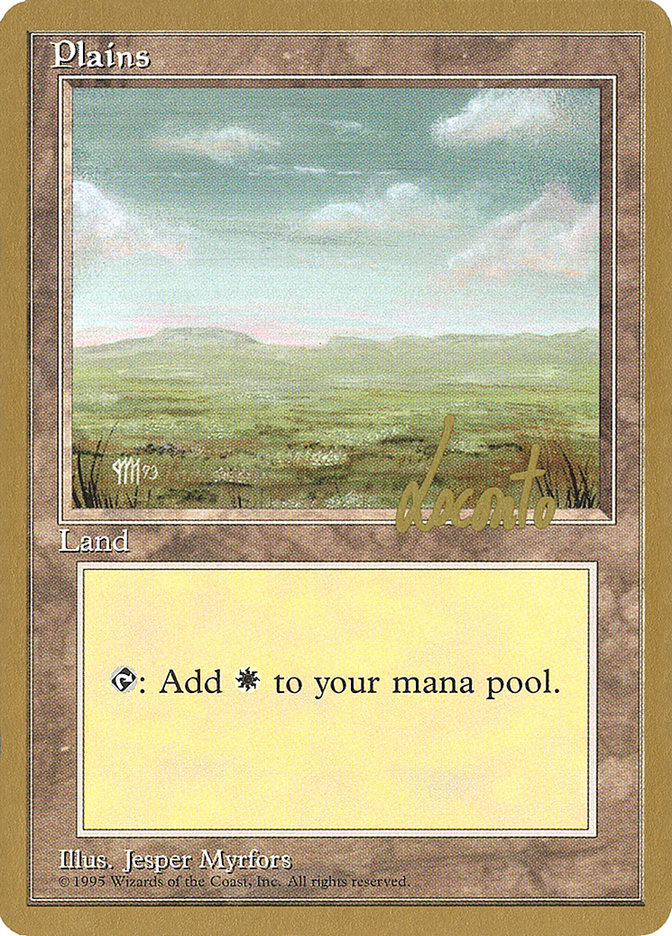 Plains (ml364) (Michael Loconto) [Pro Tour Collector Set] | Boutique FDB TCG