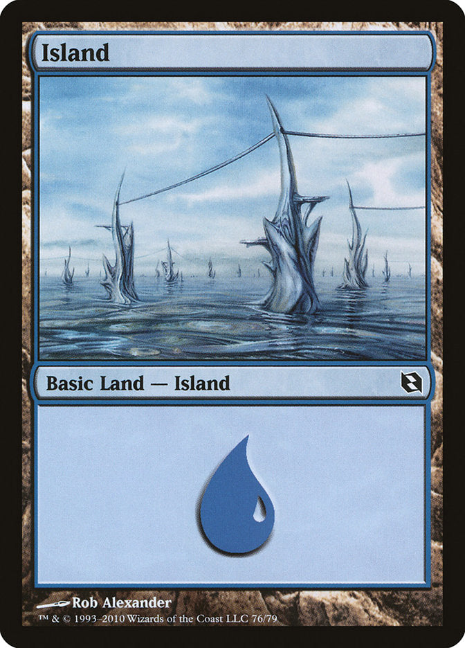 Island (76) [Duel Decks: Elspeth vs. Tezzeret] | Boutique FDB TCG