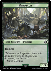 Gnome // Dinosaur (0001) Double-Sided Token [The Lost Caverns of Ixalan Tokens] | Boutique FDB TCG