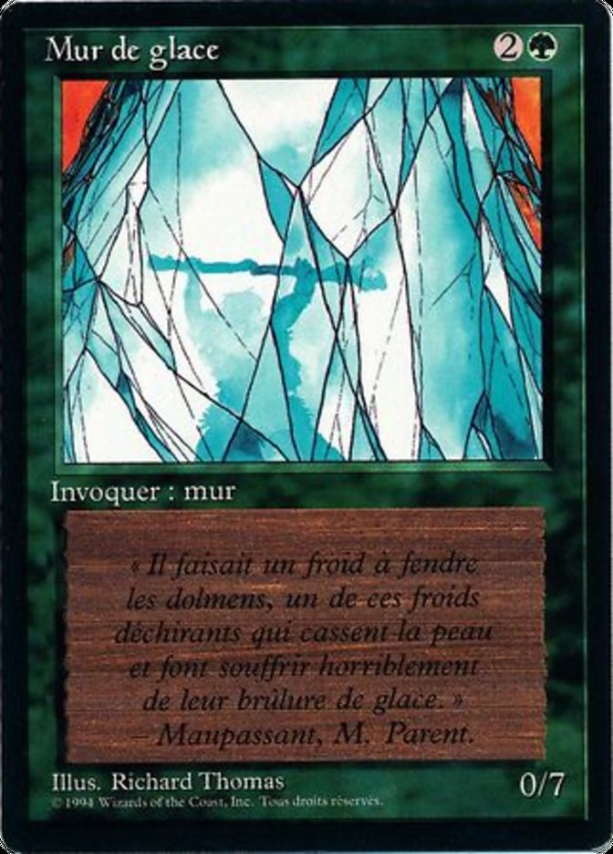 Wall of Ice [Foreign Black Border] | Boutique FDB TCG