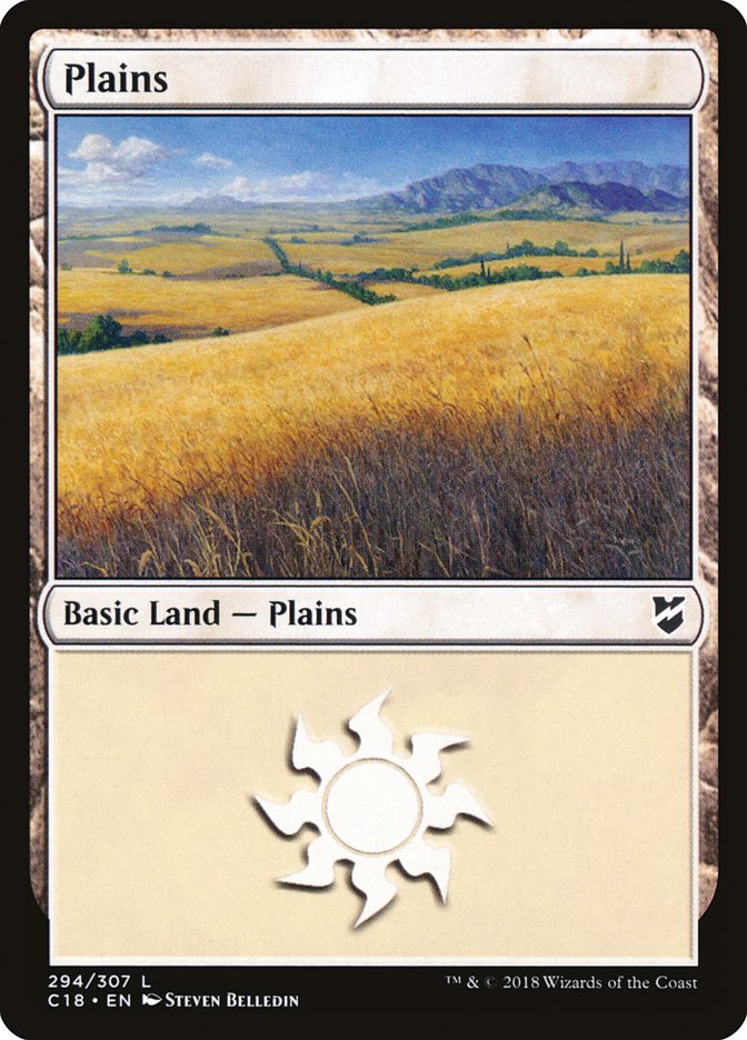 Plains (294) [Commander 2018] | Boutique FDB TCG