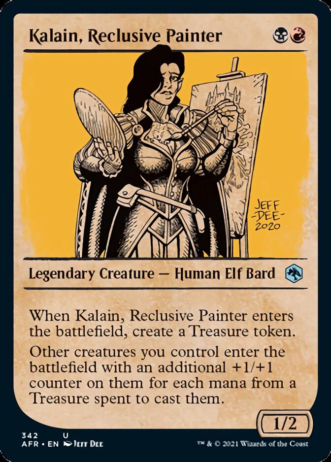 Kalain, Reclusive Painter (Showcase) [Dungeons & Dragons: Adventures in the Forgotten Realms] | Boutique FDB TCG