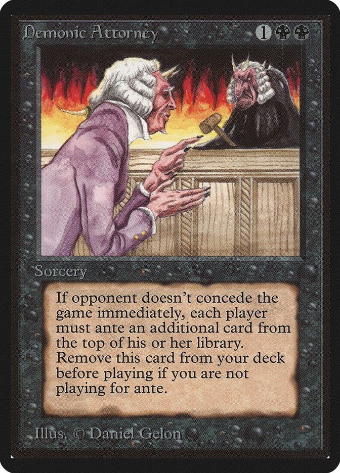 Demonic Attorney [Beta Edition] | Boutique FDB TCG