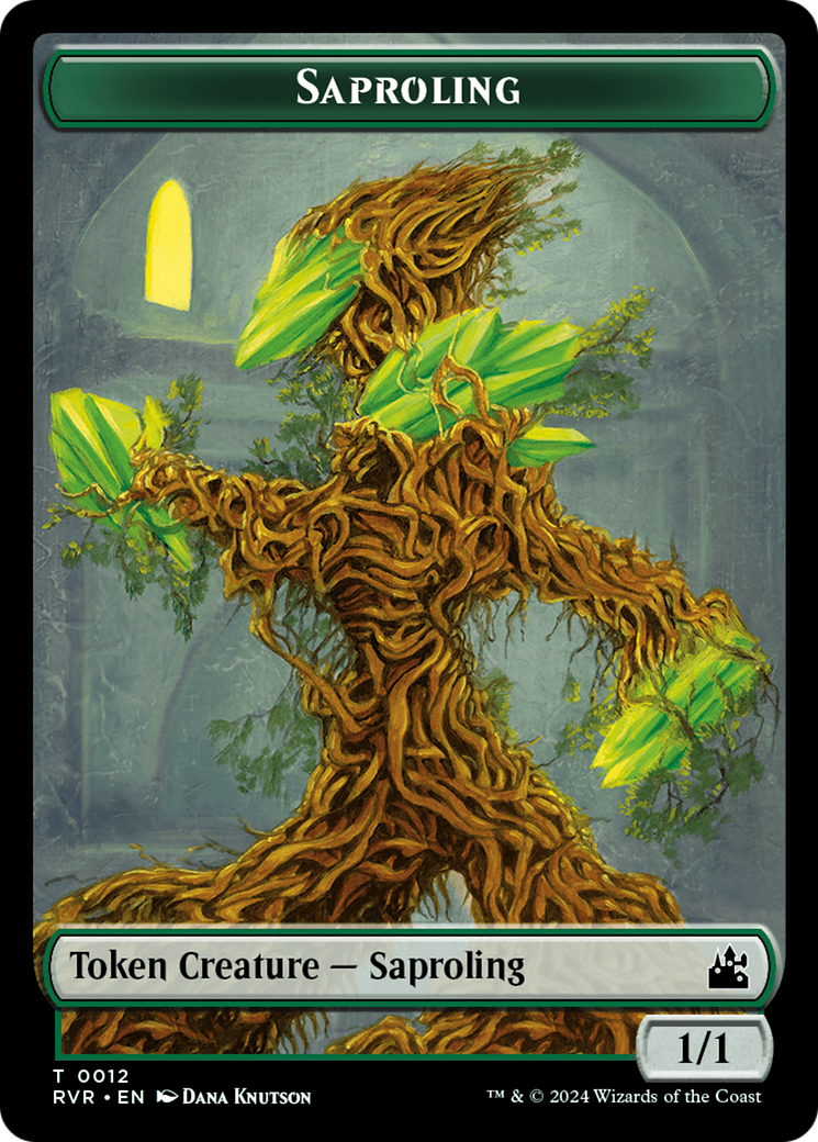 Saproling // Goblin (0009) Double-Sided Token [Ravnica Remastered Tokens] | Boutique FDB TCG