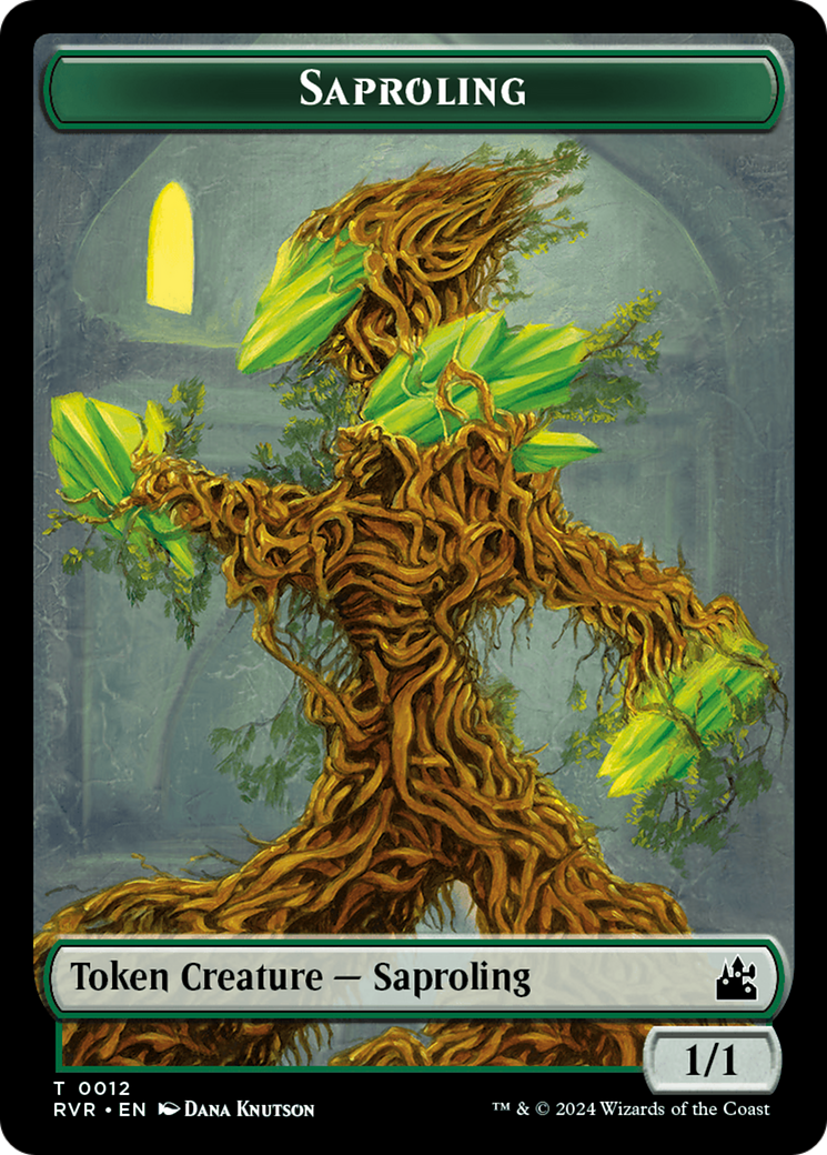 Saproling // Beast Double-Sided Token [Ravnica Remastered Tokens] | Boutique FDB TCG